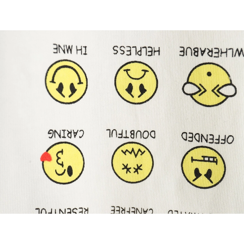 Balenciaga emoji print short-sleeved T-shirt,Balenciaga