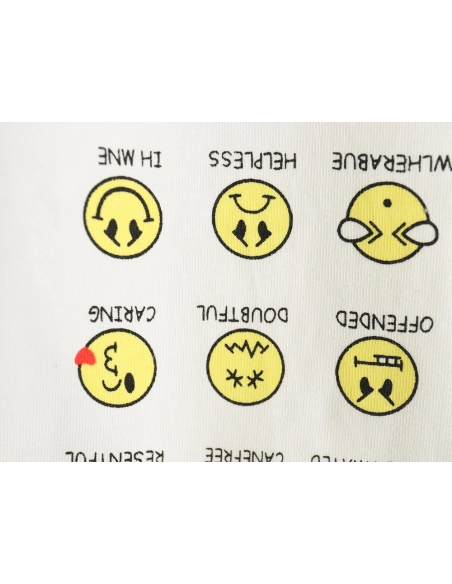 Balenciaga emoji print short-sleeved T-shirt,Balenciaga