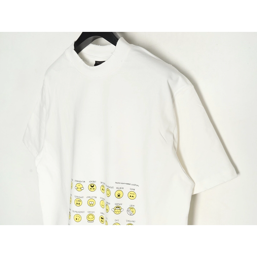 Balenciaga emoji print short-sleeved T-shirt,Balenciaga