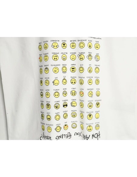 Balenciaga emoji print short-sleeved T-shirt,Balenciaga