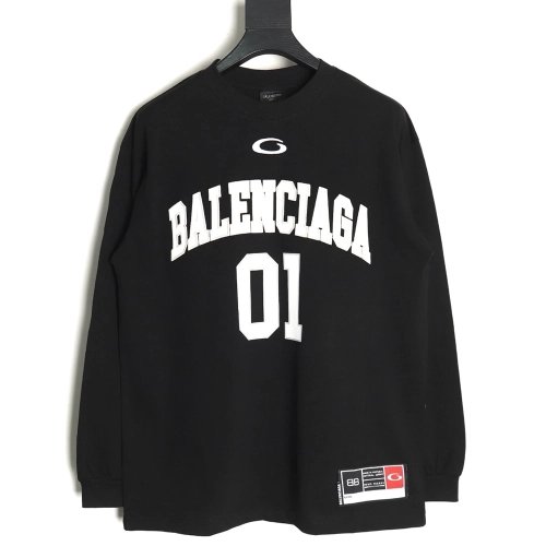 Balenciga No. 01 Long Sleeve T-Shirt TSK1,Balenciaga