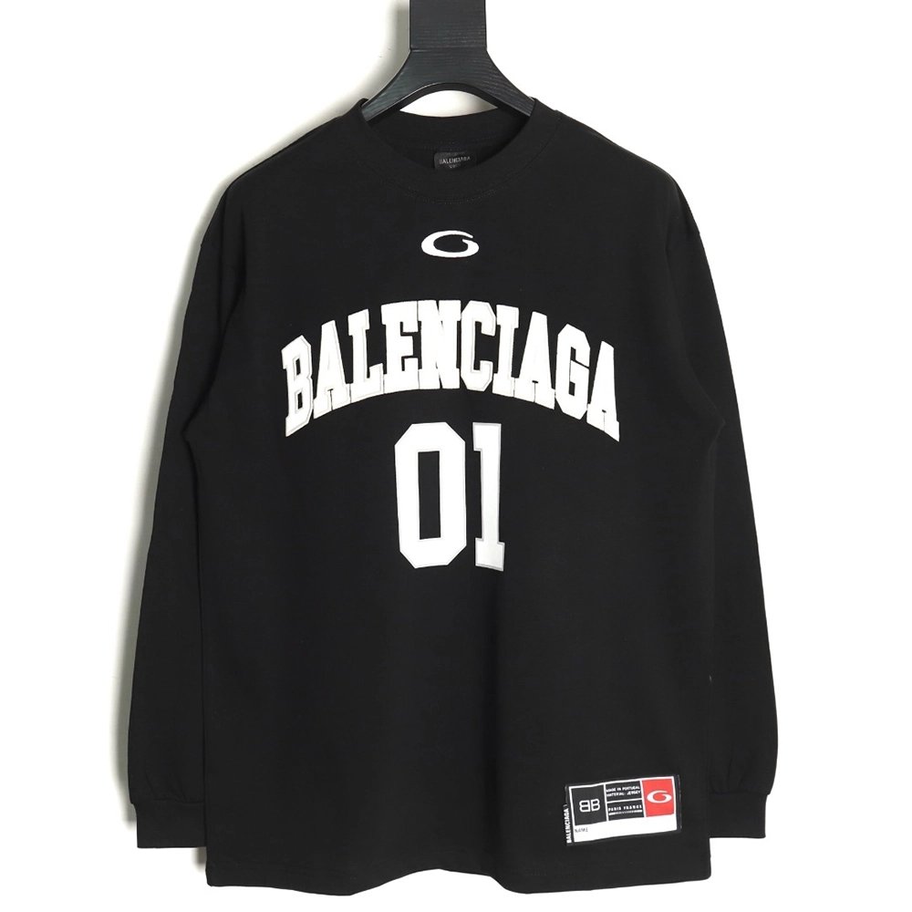 Balenciga No. 01 Long Sleeve T-Shirt TSK1,Balenciaga