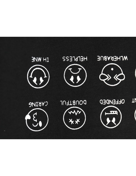 Balenciaga emoji print short-sleeved T-shirt TSK1,Balenciaga