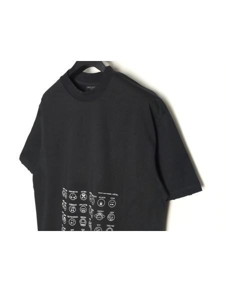 Balenciaga emoji print short-sleeved T-shirt TSK1,Balenciaga