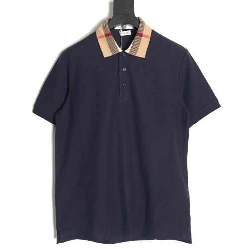 Burberry Classic Collar Check Short Sleeve Polo Shirt TSK3,Burberry
