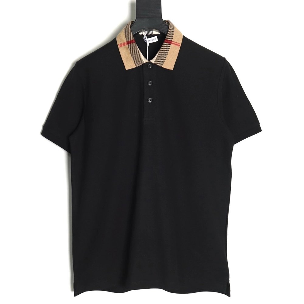 Burberry Classic Collar Check Short Sleeve Polo Shirt TSK4,Burberry