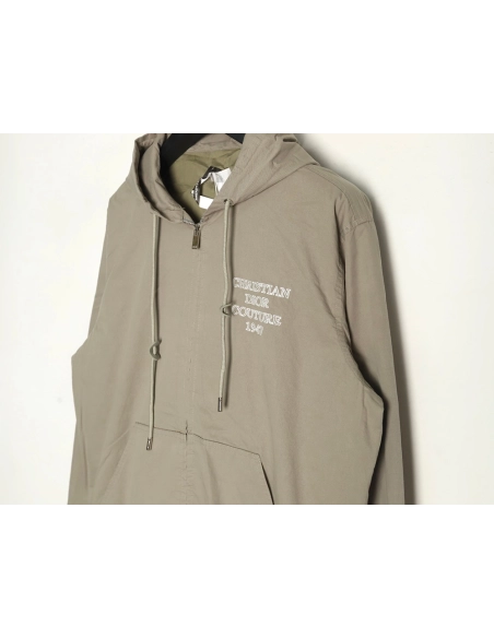 Dior letter print hooded windbreaker jacket,Dior
