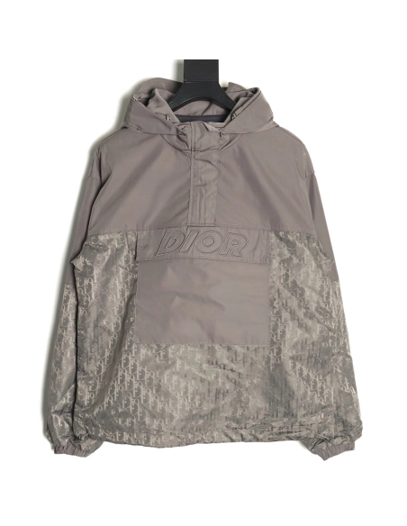 Dior half-zip embroidered all-over print jacket,Dior