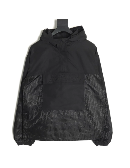 Dior half-zip embroidered all-over print jacket TSK1,Dior