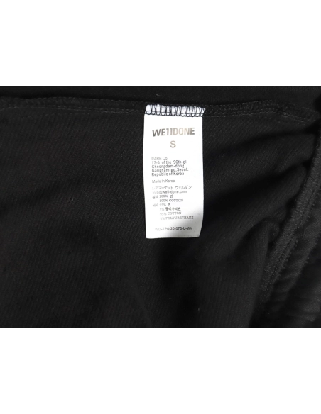 We11 Done colorful spray-trimmed washed wide-leg pants,We11done