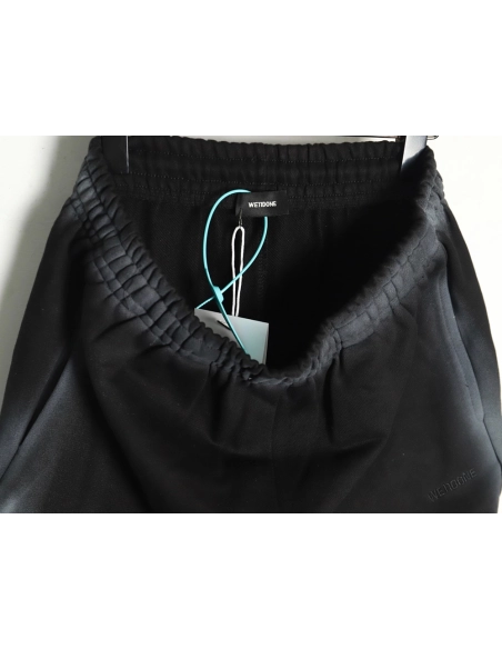 We11 Done colorful spray-trimmed washed wide-leg pants,We11done