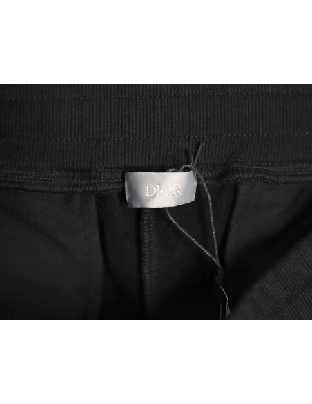 Dior round embroidery ribbon fleece trousers TSK1,Dior