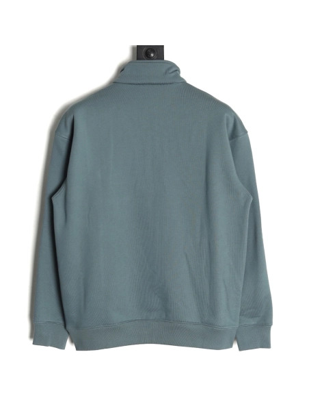 Dior Circular Embroidery Half Zip Stand Collar Sweatshirt TSK1,Dior