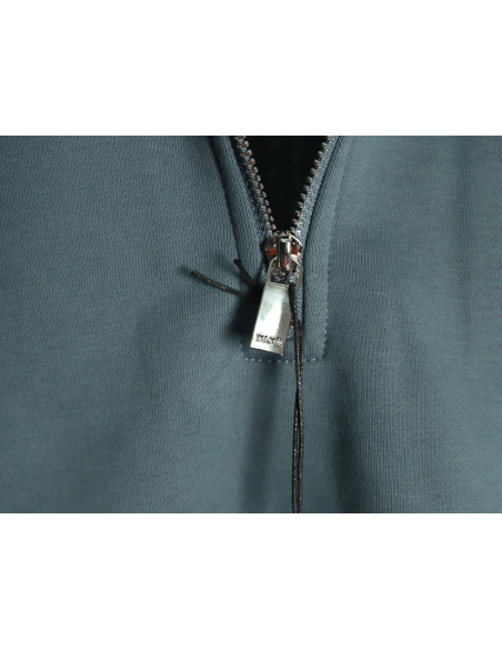 Dior Circular Embroidery Half Zip Stand Collar Sweatshirt TSK1,Dior