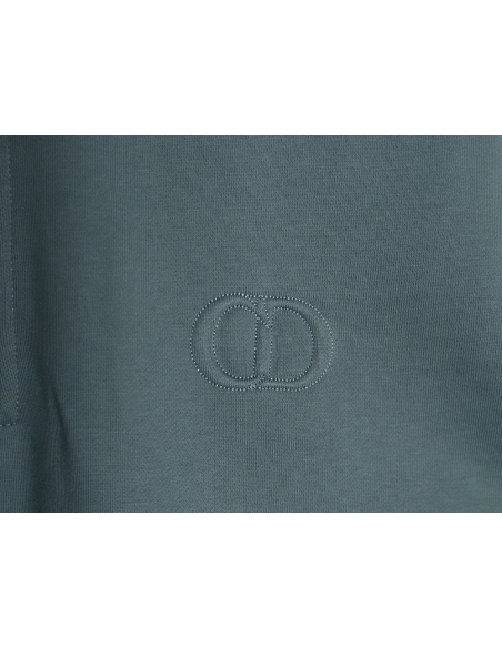 Dior Circular Embroidery Half Zip Stand Collar Sweatshirt TSK1,Dior
