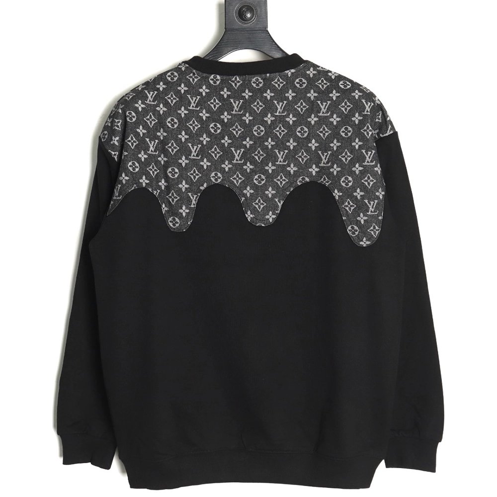 Louis Vuitton monogram stitching round neck long-sleeved T-shirt,Louis Vuitton