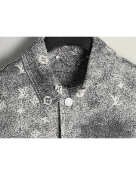 Louis Vuitton Gradient Starry Grey Denim Jacket,Louis Vuitton