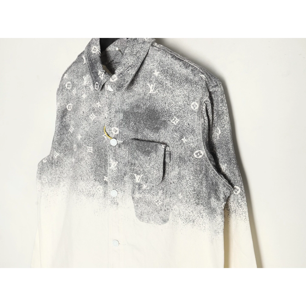 Louis Vuitton Gradient Starry Grey Denim Jacket,Louis Vuitton