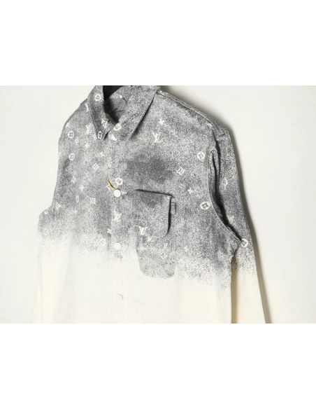 Louis Vuitton Gradient Starry Grey Denim Jacket,Louis Vuitton