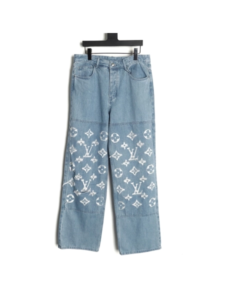 Louis Vuitton washed ripped jeans,Louis Vuitton
