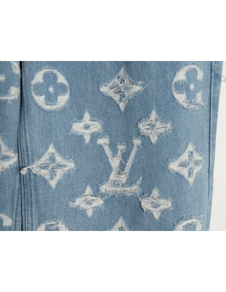 Louis Vuitton washed ripped jeans,Louis Vuitton