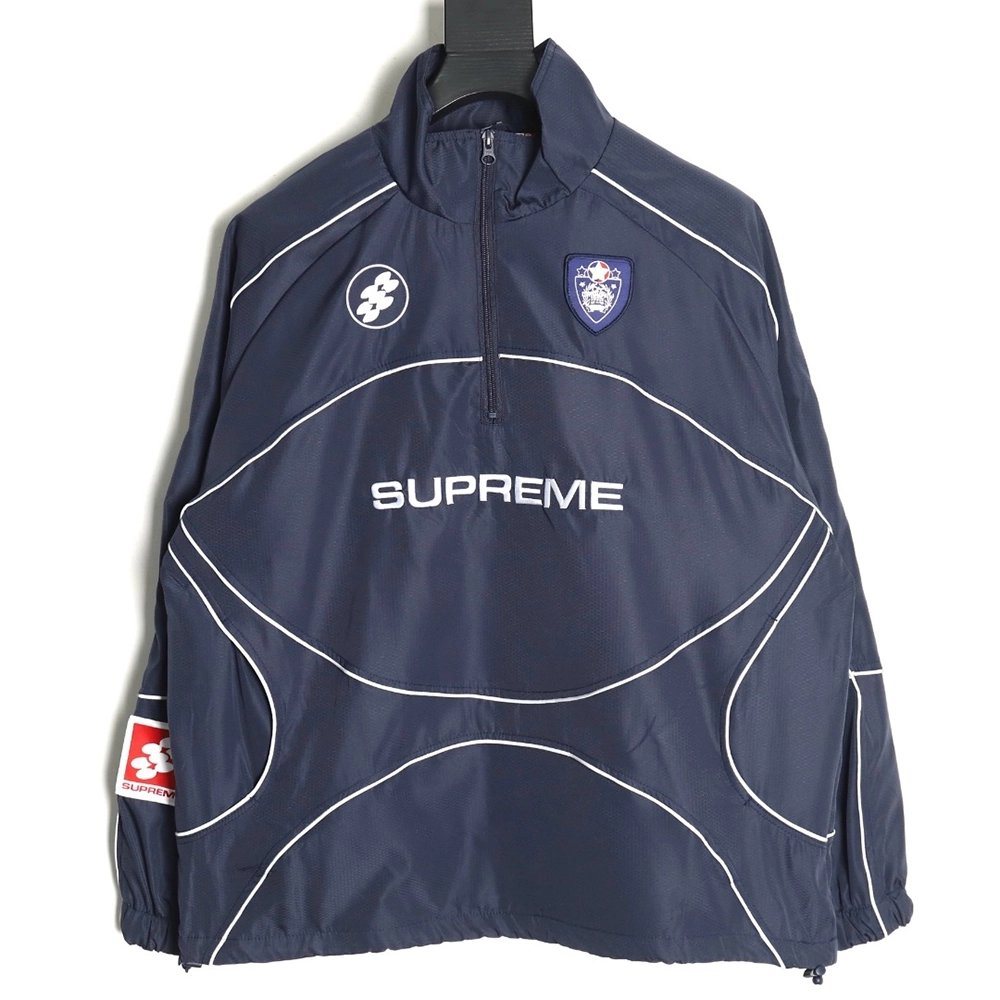 Supreme 3M reflective half-zip pullover jacket TSK1,Supreme