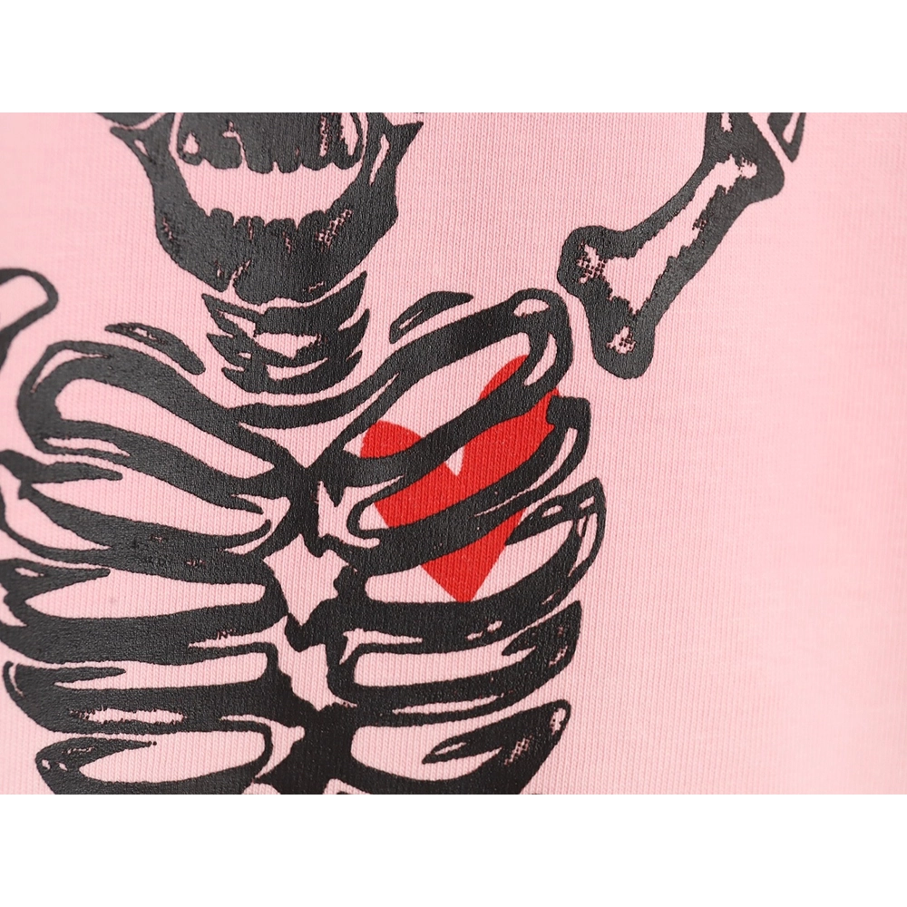 We11 Done cute heart skull gradient print long sleeve T-shirt,We11done