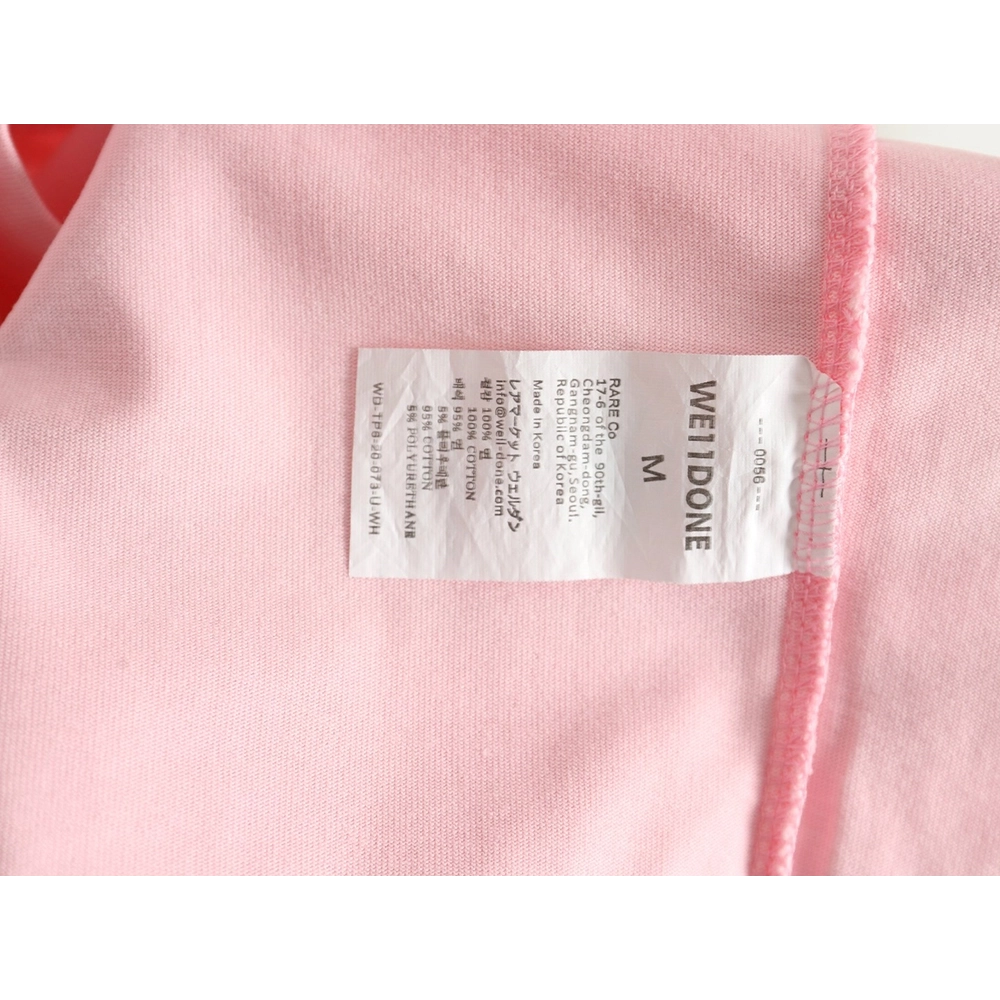 We11 Done cute heart skull gradient print long sleeve T-shirt,We11done