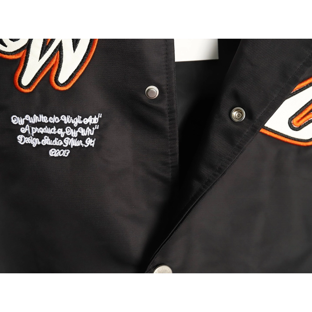 Off-White Golf Capsule Arrow Logo Baseball Jacket,Off White