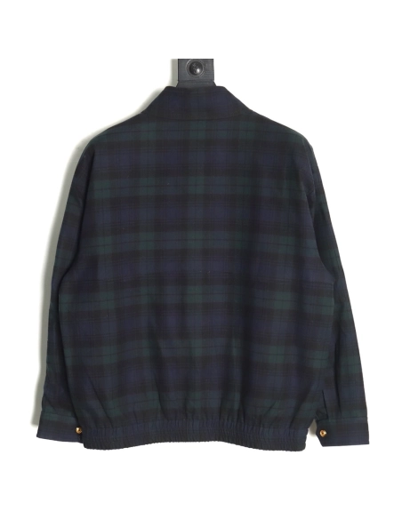 Miu Miu Green Check Wool Plaid Jacket,Miu Miu