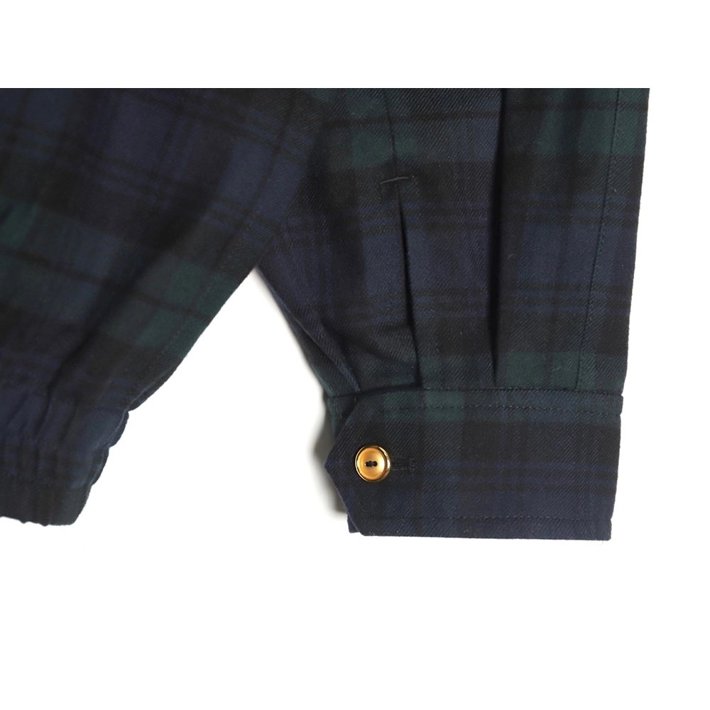 Miu Miu Green Check Wool Plaid Jacket,Miu Miu