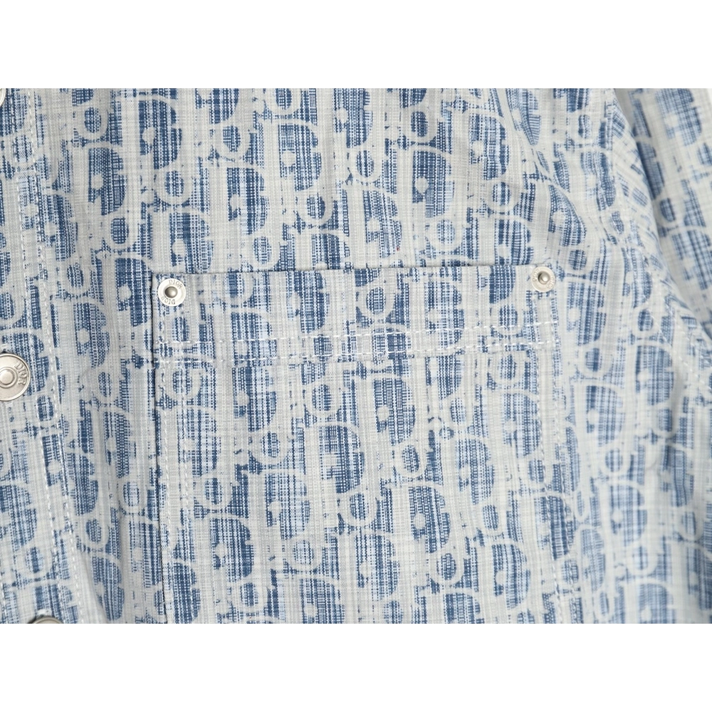 Dior classic all over print monogram denim shirt jacket,Dior