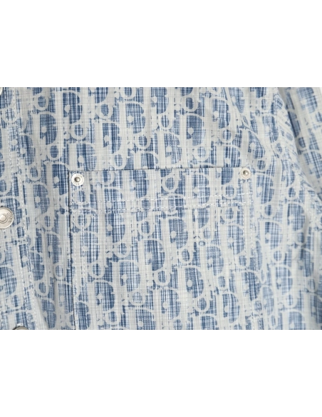 Dior classic all over print monogram denim shirt jacket,Dior
