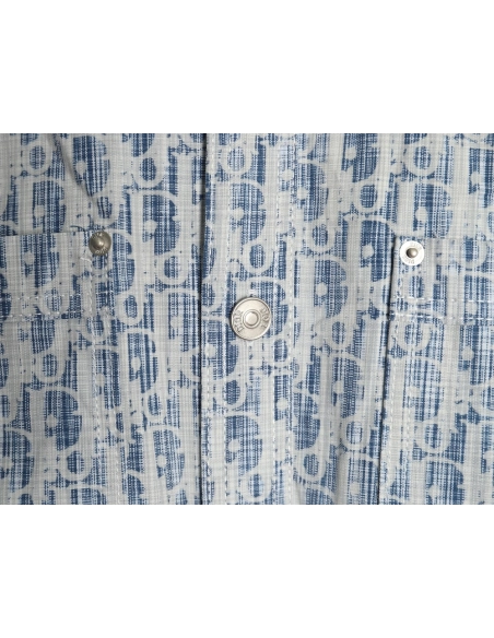 Dior classic all over print monogram denim shirt jacket,Dior