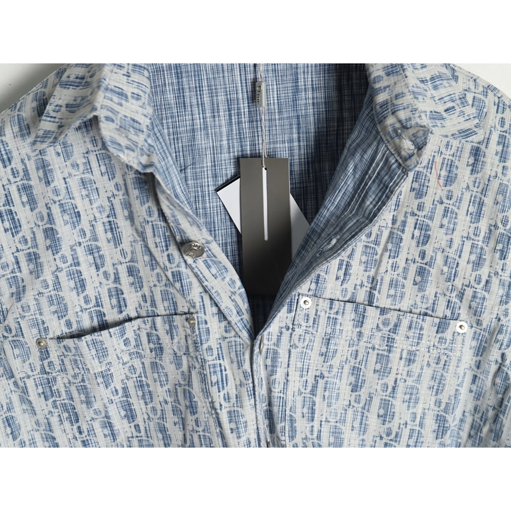 Dior classic all over print monogram denim shirt jacket,Dior