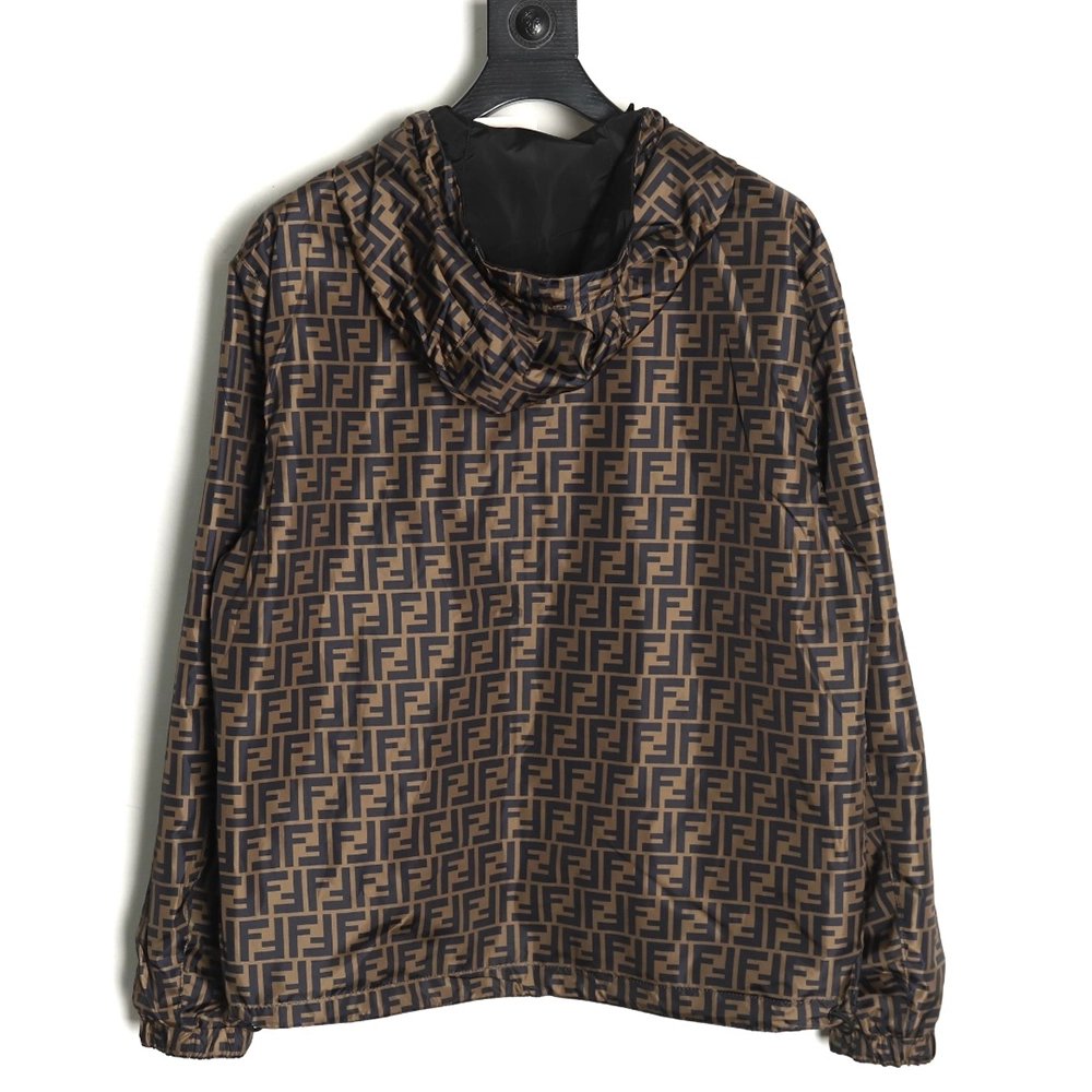 Fendi monogram FF full print double-sided windbreaker zipper jacket,Fendi
