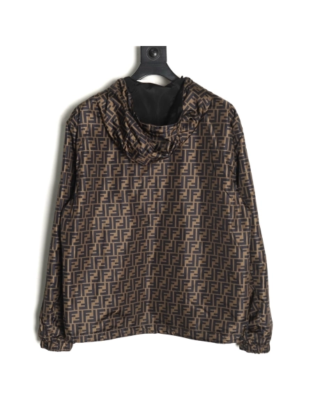 Fendi monogram FF full print double-sided windbreaker zipper jacket,Fendi