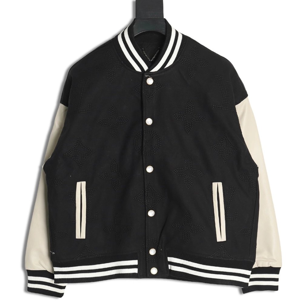 Louis Vuitton Pearl Presbyopia Baseball Jacket TSK1,Louis Vuitton