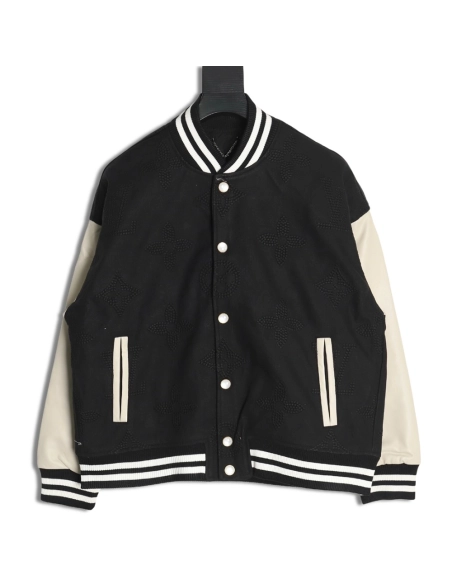 Louis Vuitton Pearl Presbyopia Baseball Jacket TSK1,Louis Vuitton