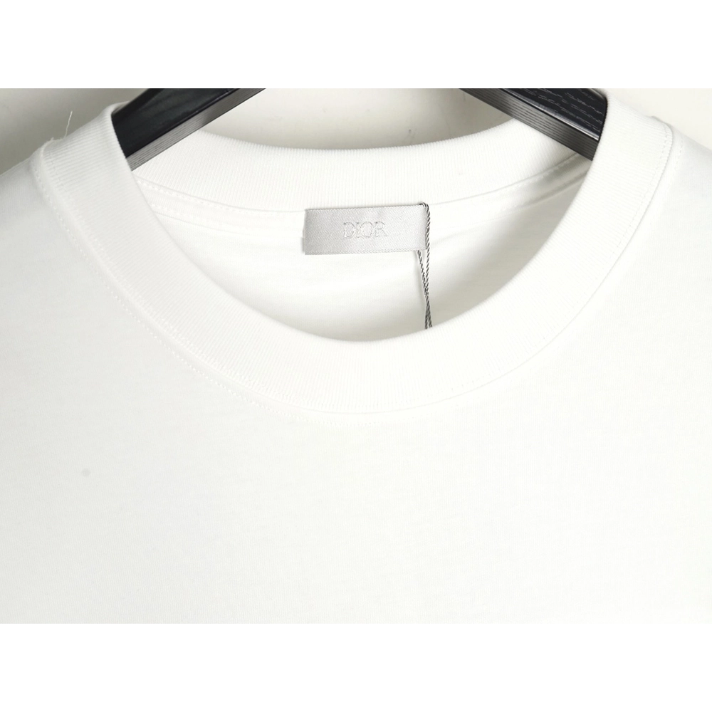 Dior lettering embroidered short sleeve T-shirt,Dior