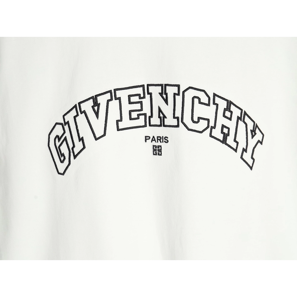 Givenchy hollow arc letter embroidered short-sleeved T-shirt,Givenchy