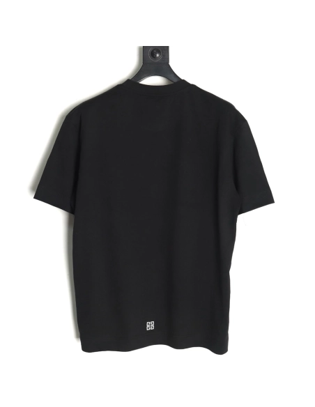 Givenchy hollow arc letter embroidered short-sleeved T-shirt TSK1,Givenchy