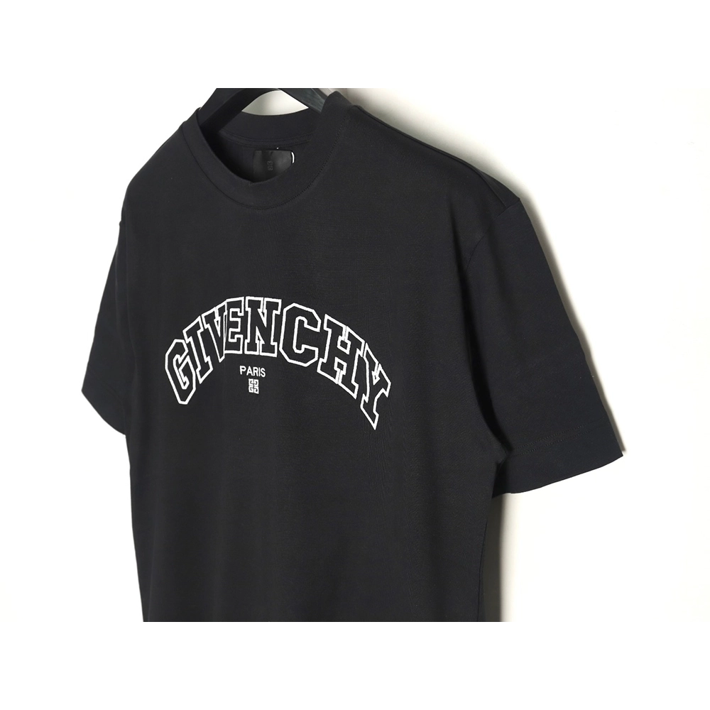 Givenchy hollow arc letter embroidered short-sleeved T-shirt TSK1,Givenchy