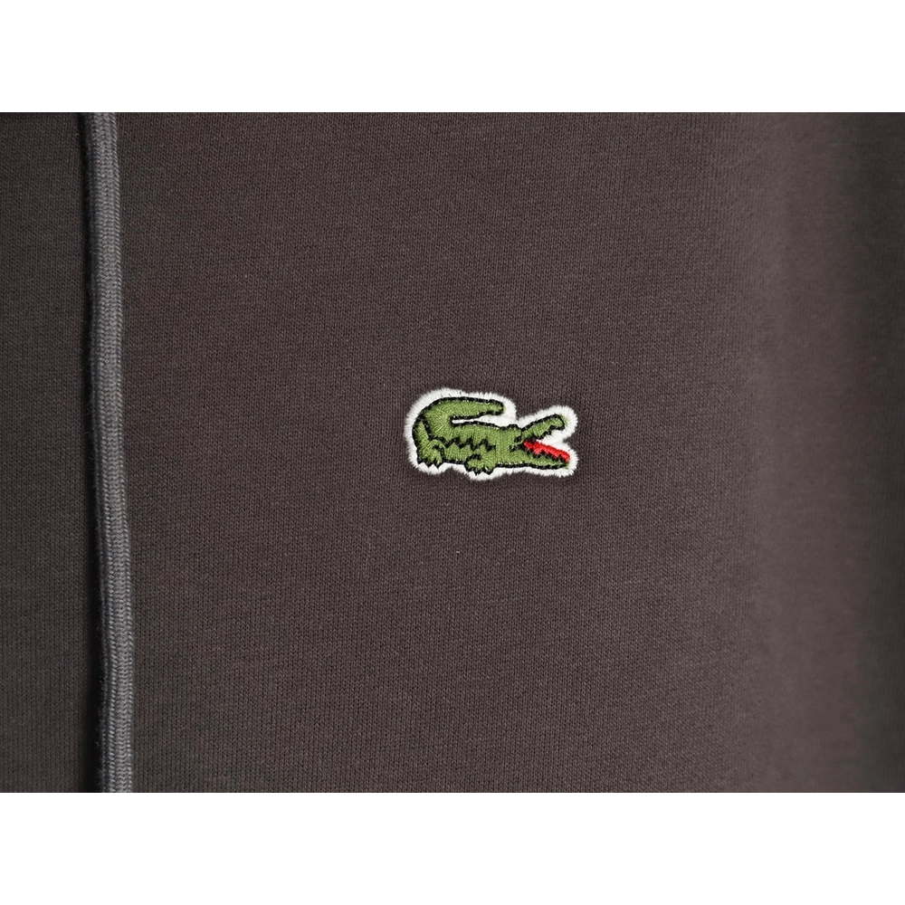 Lacoste crocodile embroidered logo fleece zip-up jacket TSK3,Lacoste