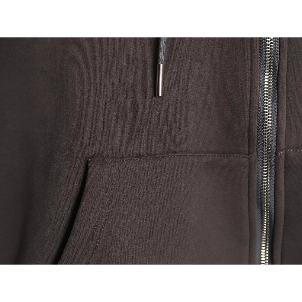 Lacoste crocodile embroidered logo fleece zip-up jacket TSK3,Lacoste