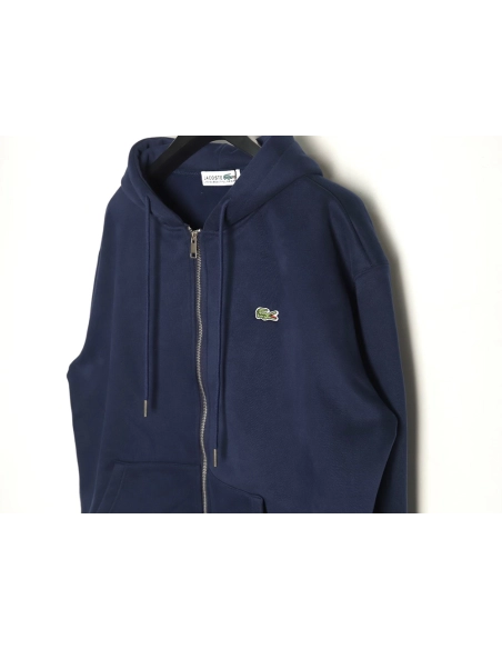 Lacoste crocodile embroidered logo fleece zip-up jacket TSK4,Lacoste