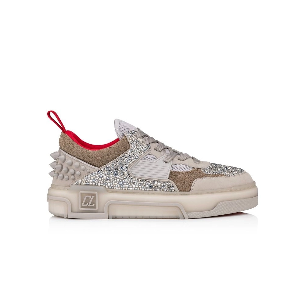 Cheap Christian Louboutin Astroloubi Strass Sneakers Suede, Leather Com¨¨Te Strass Goose for Sale