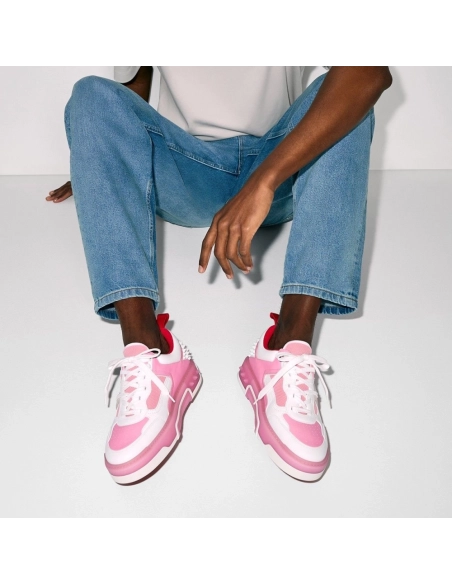 Fake Christian Louboutin Astroloubi Sneakers Calf Leather And Nappa Leather Calipso