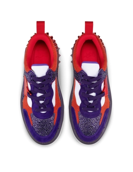 Discount Christian Louboutin Astroloubi Strass Sneakers Calf Leather Jacaranda Sale Online