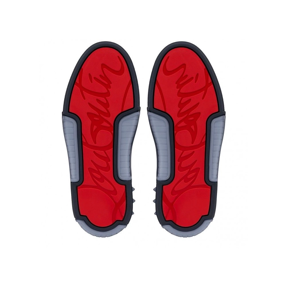 Cheap?Christian Louboutin Astroloubi Sneakers Calf Leather Suede And Rubber Navy Outlet Sale, Discount CL Shoes